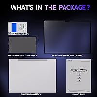 Vista 8 de MagicSuction™ - Pantalla de privacidad para Surface Go 4/3/2/1 de 10.5 pulgadas, protector negro antiespía extraíble, filtro de luz azul