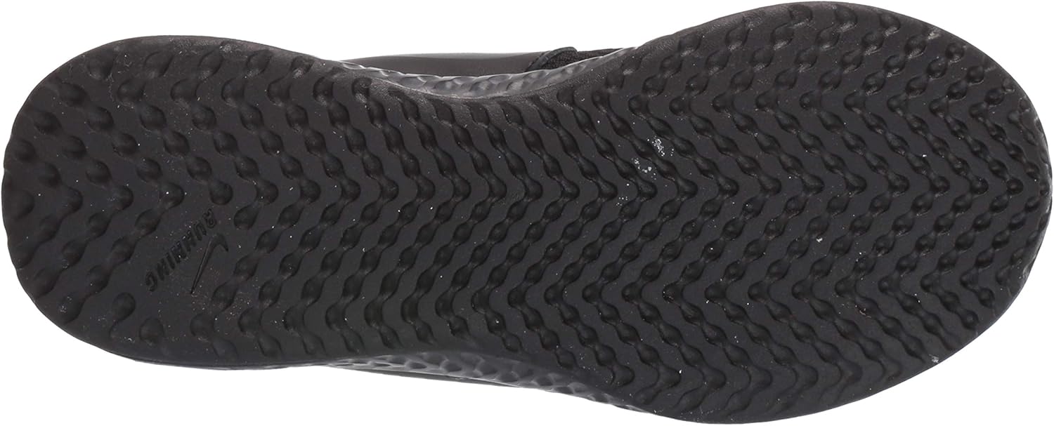Miniatura 4 de Nike Kids Revolution 5 - Tenis de correr con velcro para niños en edad preescolar, Negro