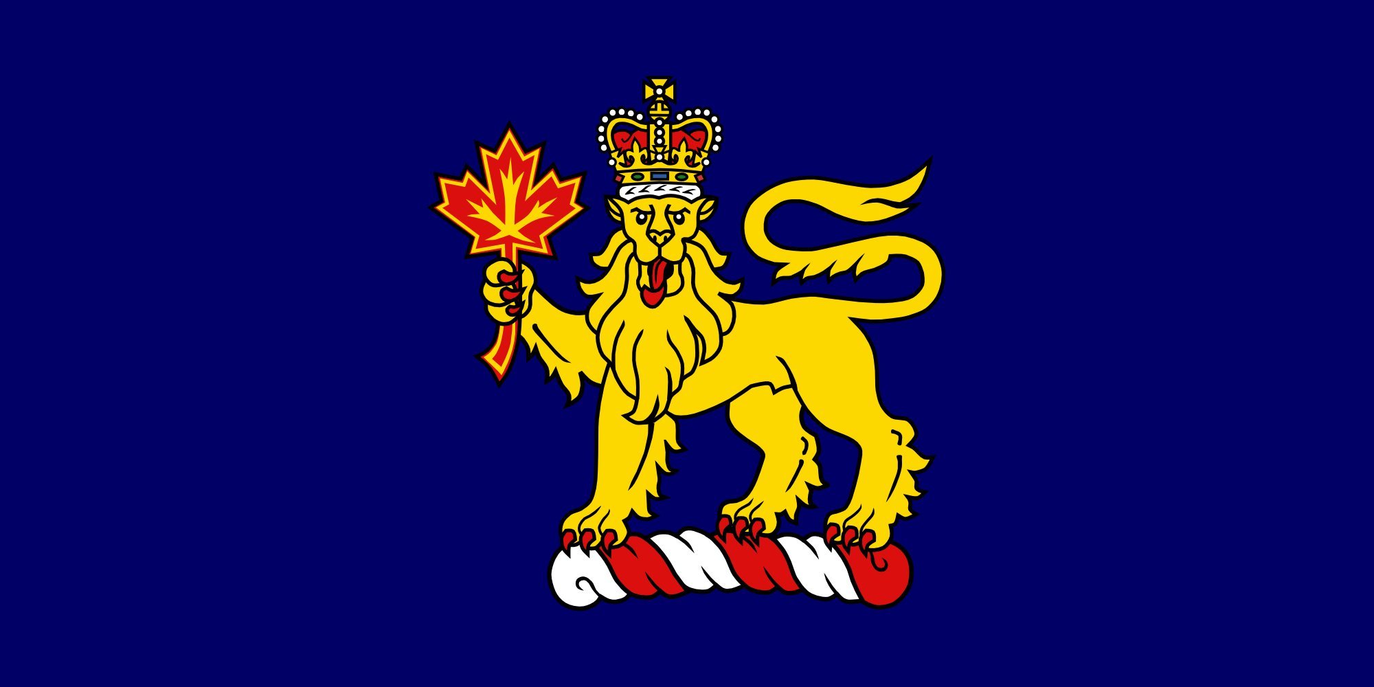 Drapeau XL Gouverneur général du Canada pour décoration de salle et commémorations