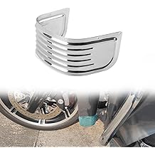 Chrome Front Fender Skirt for Harley, Steel Ribbed Skirt Fender Trim Decorative Protection for Harley Road King Electra Glide Tri Glide Ultra Classic Limited Low 2014-2024 Accessories