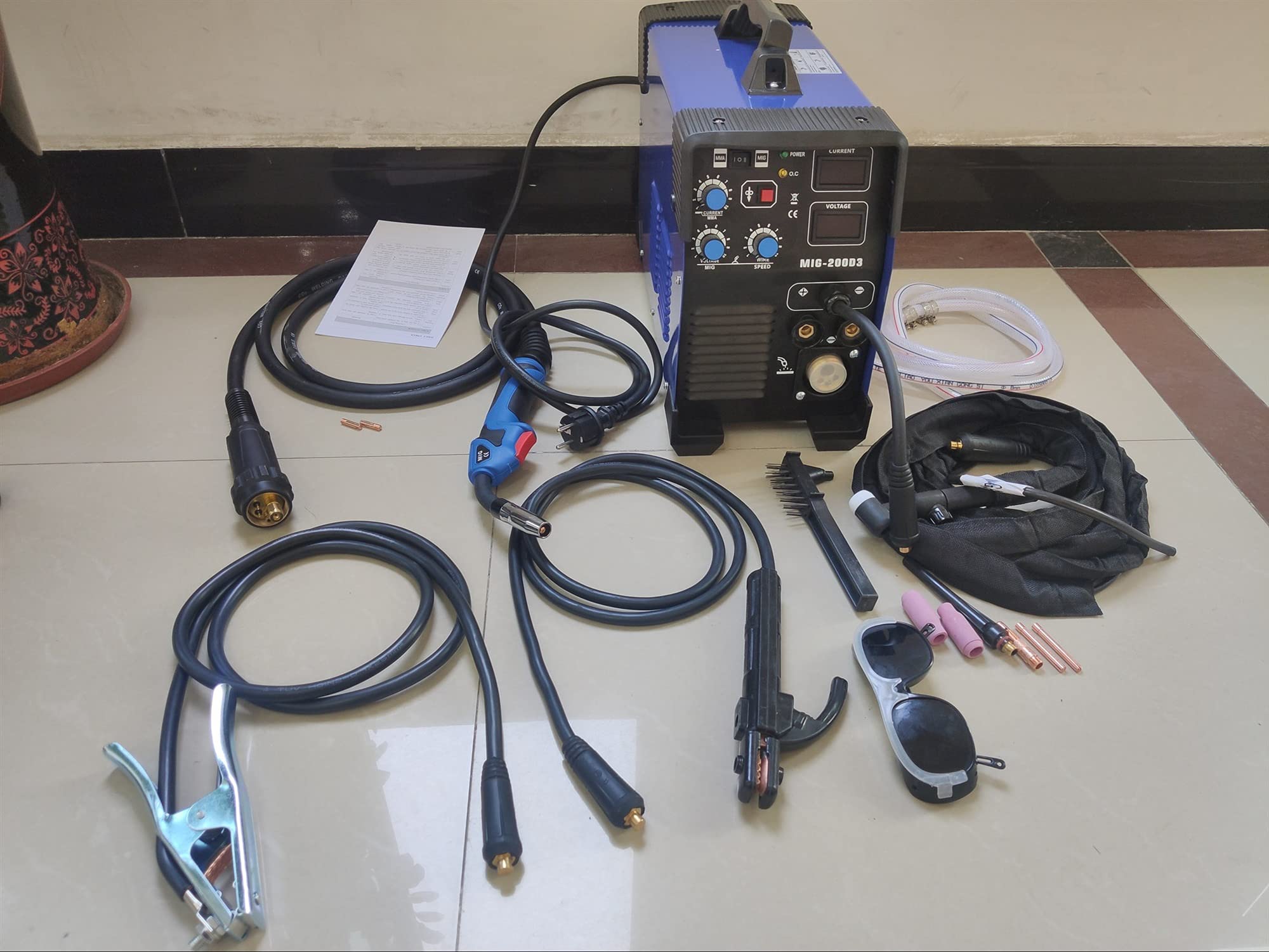 Spawarka, 5 W 1 MIG/MAG/TIG/FLUX/MMA Inverter spawacz IGBT 200AMM Combo Spawarka Spawa Spawacz 200A