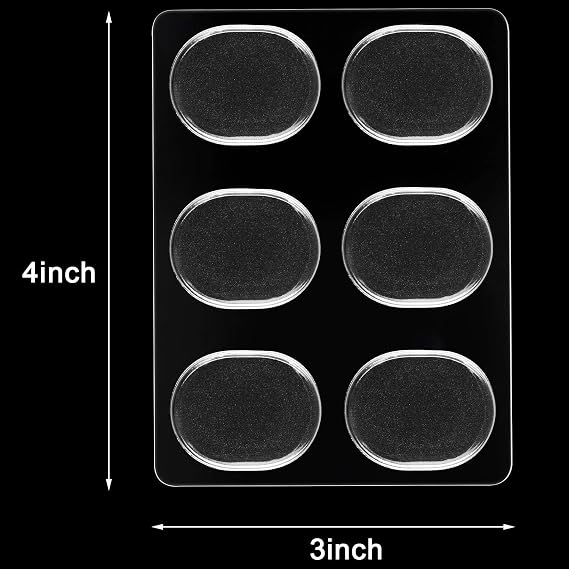 30 Pcs Drum Dampener Gel Pads,Transparent White, Black, Blue, Gray