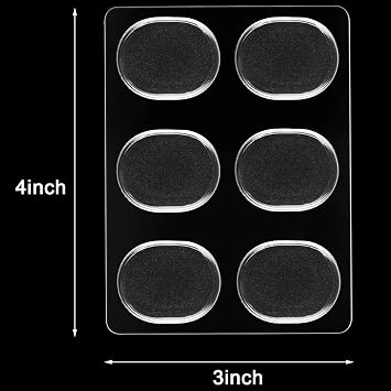 30 Pcs Drum Dampener Gel Pads,Transparent White, Black, Blue, Gray