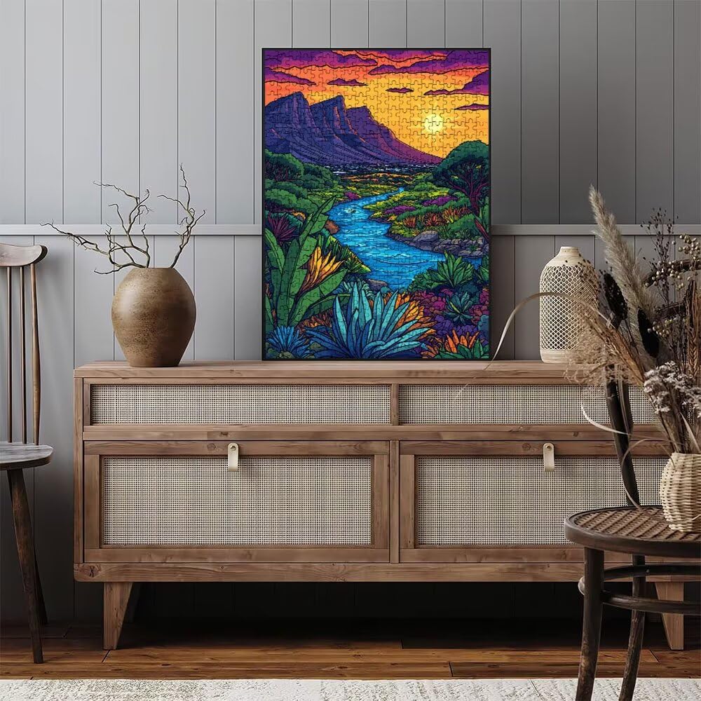 Puzzle 4000 Pezzi, Il Sole Del Deserto 3D Puzzle per Adulti Impegnativo, Educa Puzzles Artistico, Divertente E Stimolante Puzzles Decorativo per La Famiglia, Regalo e Decorazione Pareti DX0YL6-811