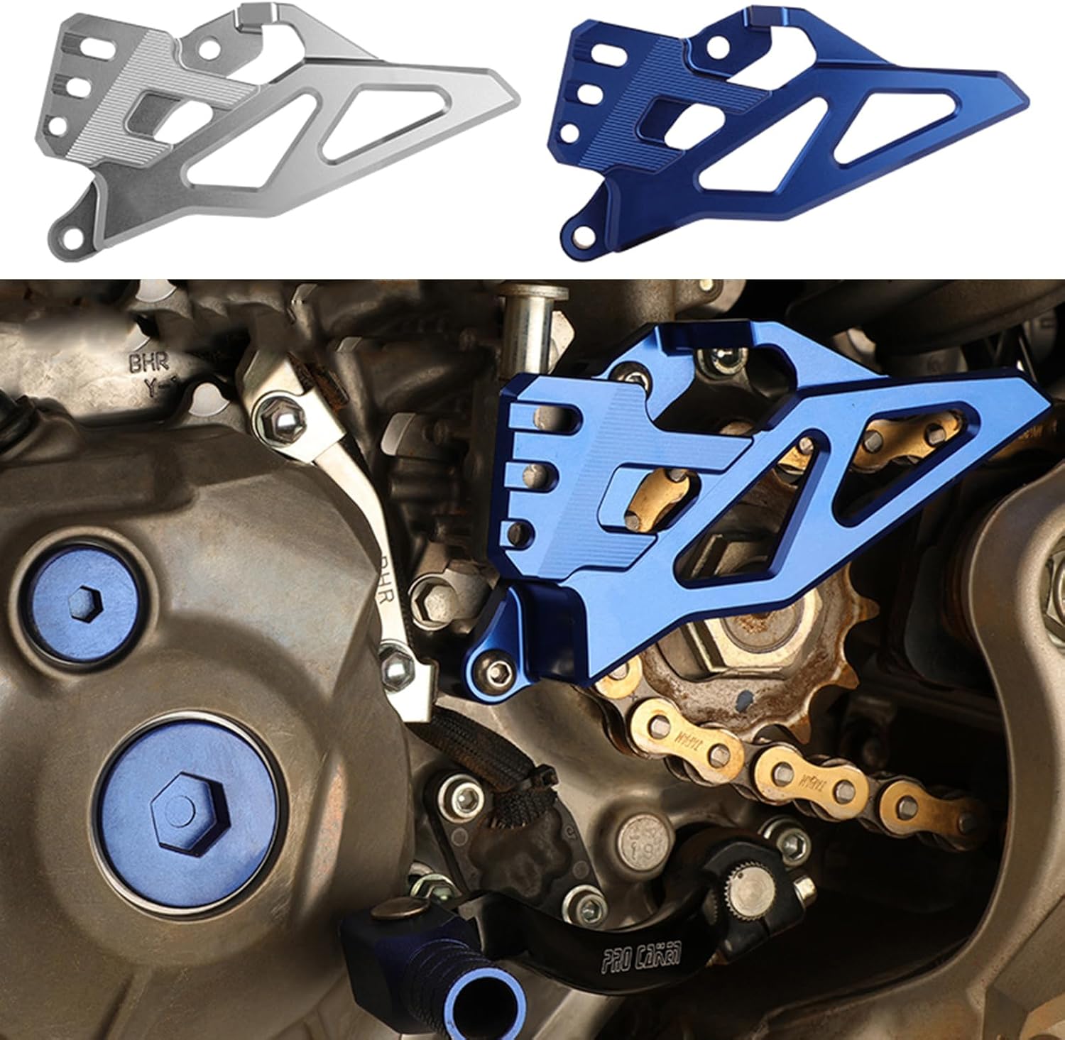 オートバイのフロントスプロケットカバー YZ450 WR450F YZ450F YZ450FX ダートバイクエンジンチェーンガードプ