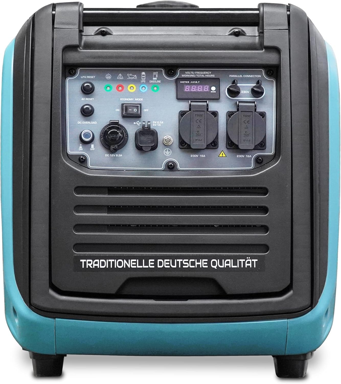 Generador de gas GLP KS 4000iEG S de Könner & Sönen, generador de energía de gas 4000 W, 2 x 16 A (230 V), 2 puertos USB,generador de energía gasolina silencioso, EURO V
