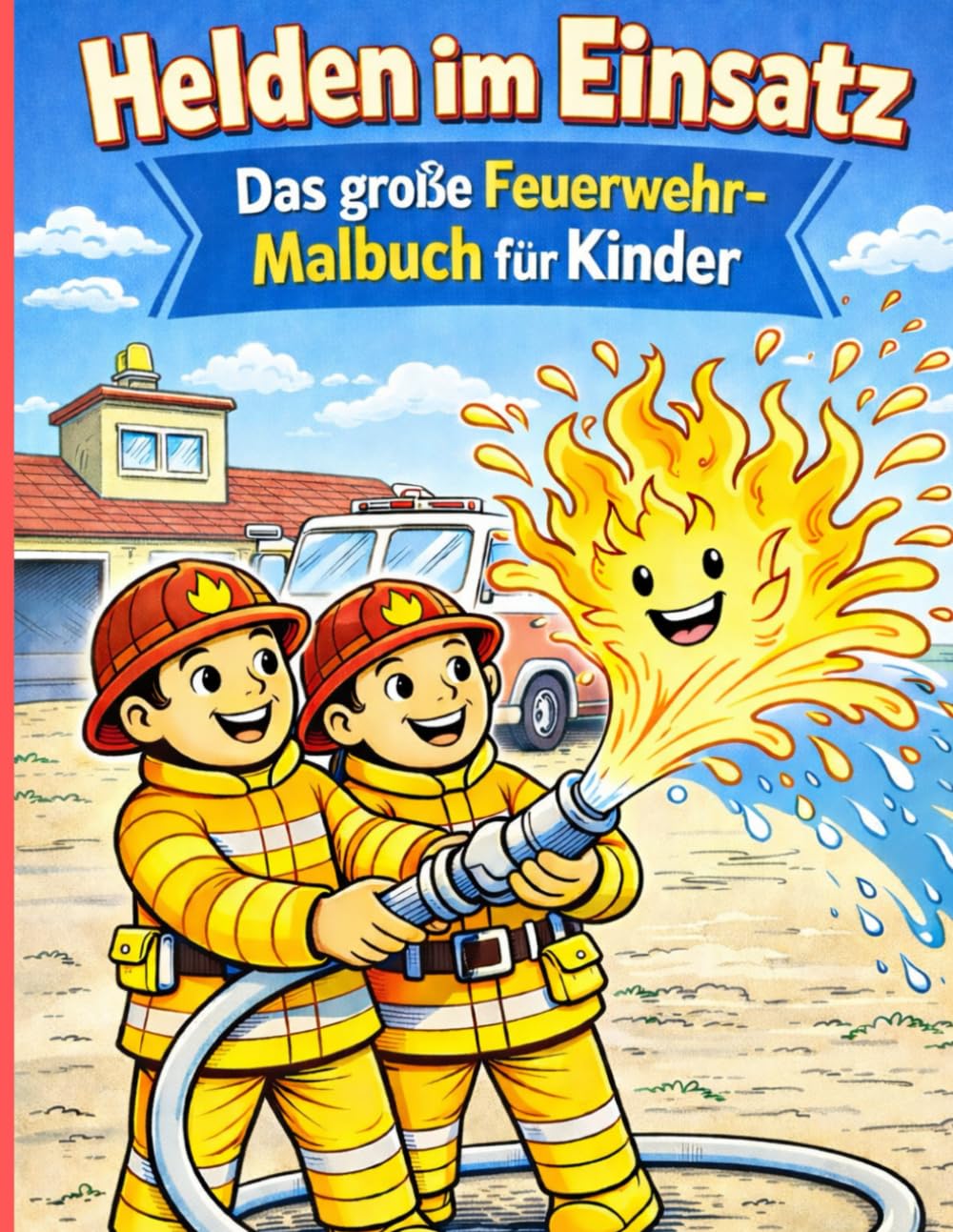 Helden im Einsatz – Das große Feuerwehr-Malbuch für Kinder