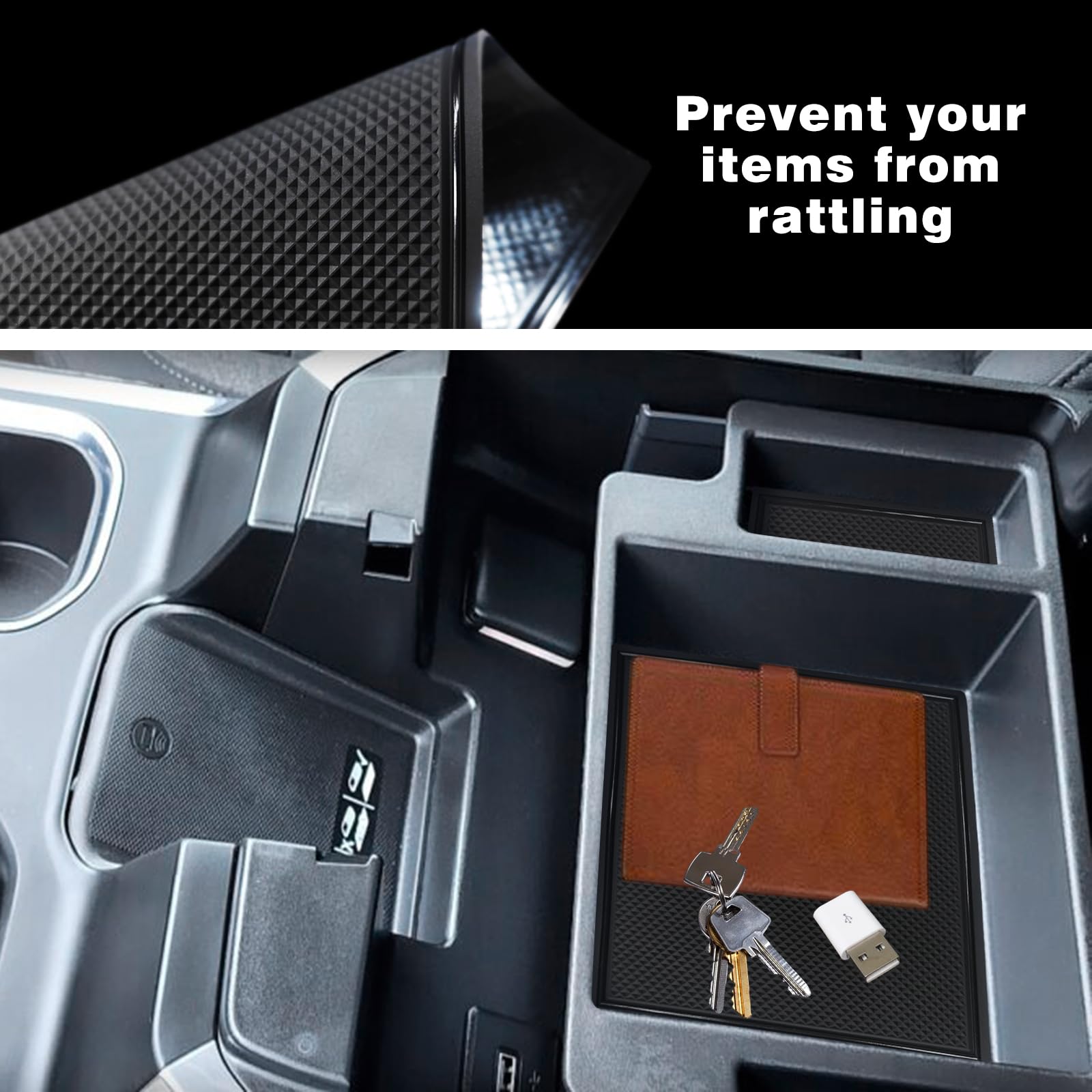 Center Console Organizer For GMC Sierra/Chevy Silverado 1500, 2024 Sie – Jaronx