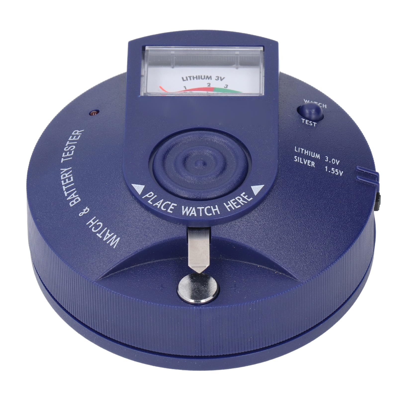 Testatore di batterie per orologi da polso e pile a bottone – Analizzatore portatile per batterie da,5 V e 3 V con rilevamento quarzo e test impulsi integrato
