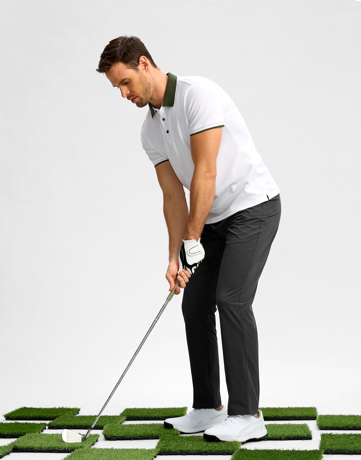 G Gradual Mens Golf Pants Stretch Dress Casual Pants 30"/32"/34" Lightweight Work Travel Slacks for Men with 4 Pockets - Image 3