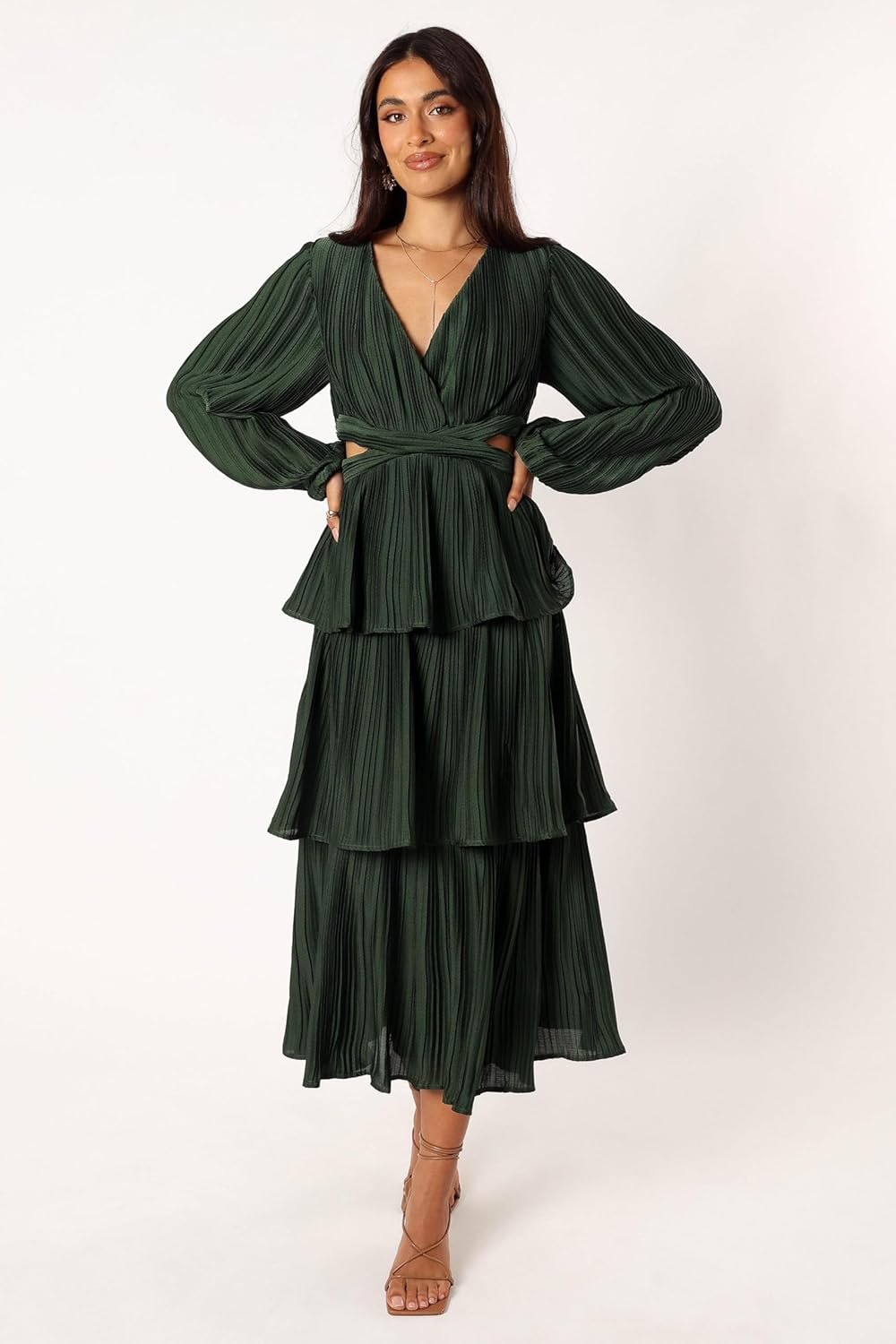 Petal & Pup Womens Pippa Long Sleeve Midi Dress - Image 7