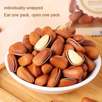 Pine Nuts In Shell | Roasted Pine Nut Snack With Full Kernels