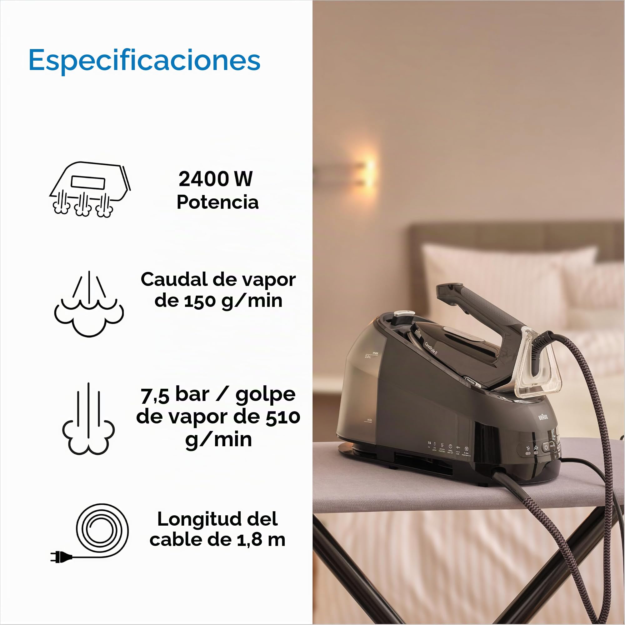 Plancha de Vapor Braun SI9661VI