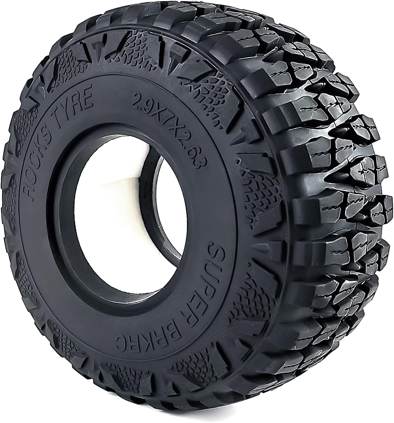 RC-Hub 4pcs 2.9'' Rubber Tires Wheel Tires 180x70mm for 1/6 Axial SCX6 AXI05000 RC Crawler Car