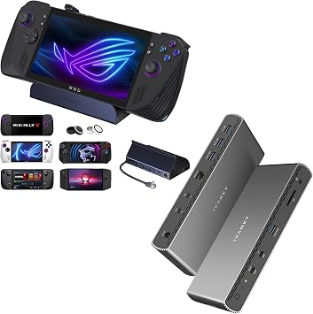 iVANKY Intel Certified Thunderbolt 5 Dock, FusionDock Pro 3 Docking Station & iVANKY 8-in-1 Docking Station 4K@120Hz for ASUS ROG Ally X/Valve Steam Deck