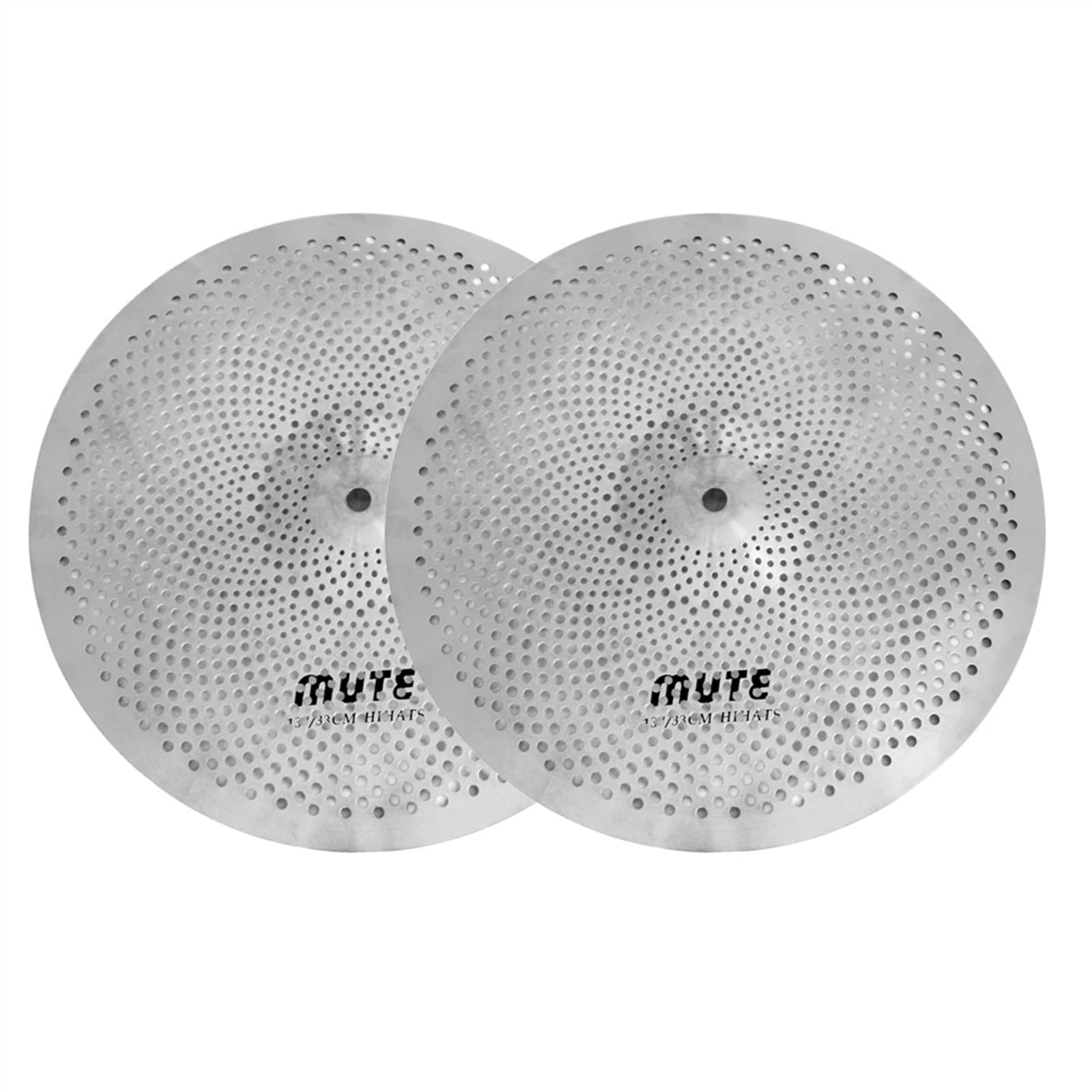 Ensemble De Quatre Pièces De Cymbales Muettes 13" Hi-Hat+16" Crash+20" Ride+Bag pour Jazz Drum Set Accessoires pour Instruments à Percussion