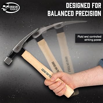 Dead On Tools-16oz Smooth Square Head Bricklayer Hammer,(DOHBL16S11)