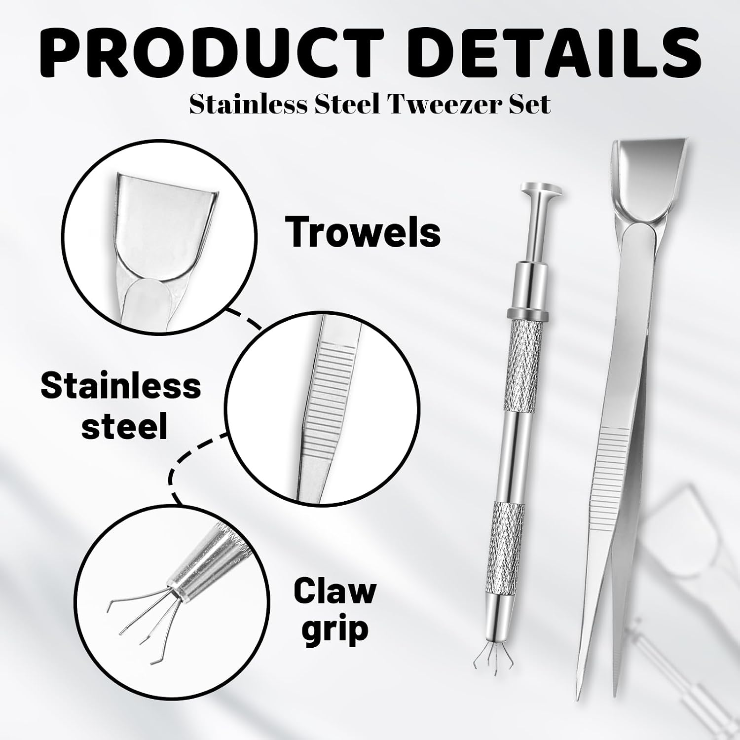 8PCS Baking Tweezers, Cake Decorating Tweezers Jewelry Grabber image 3