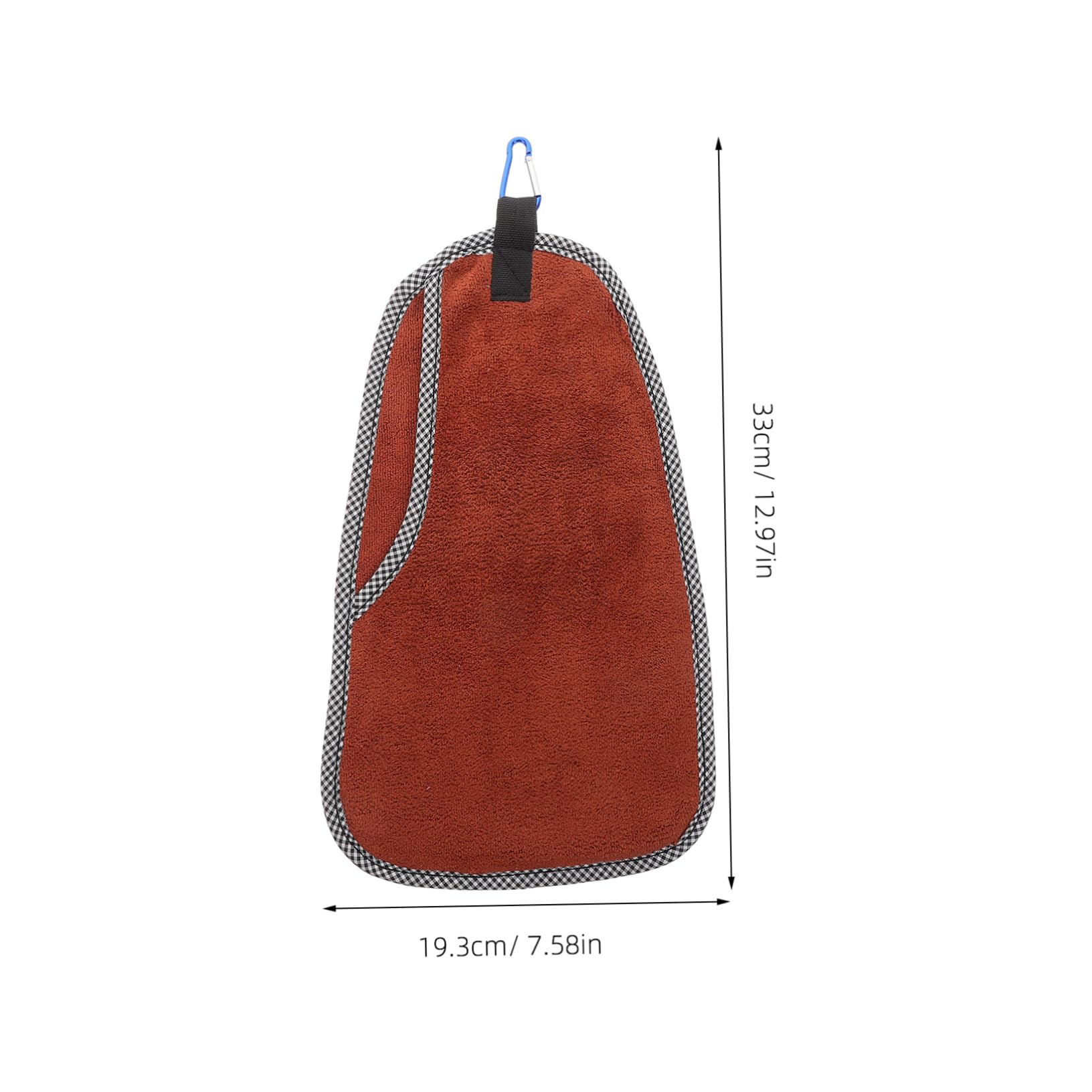 BESPORTBLE Quick Dry Fishing Towel with Carabiner Clip Essential Towel for Fishing Hiking and Camping Multipurpose Accessory for Maintenance and Hand Drying