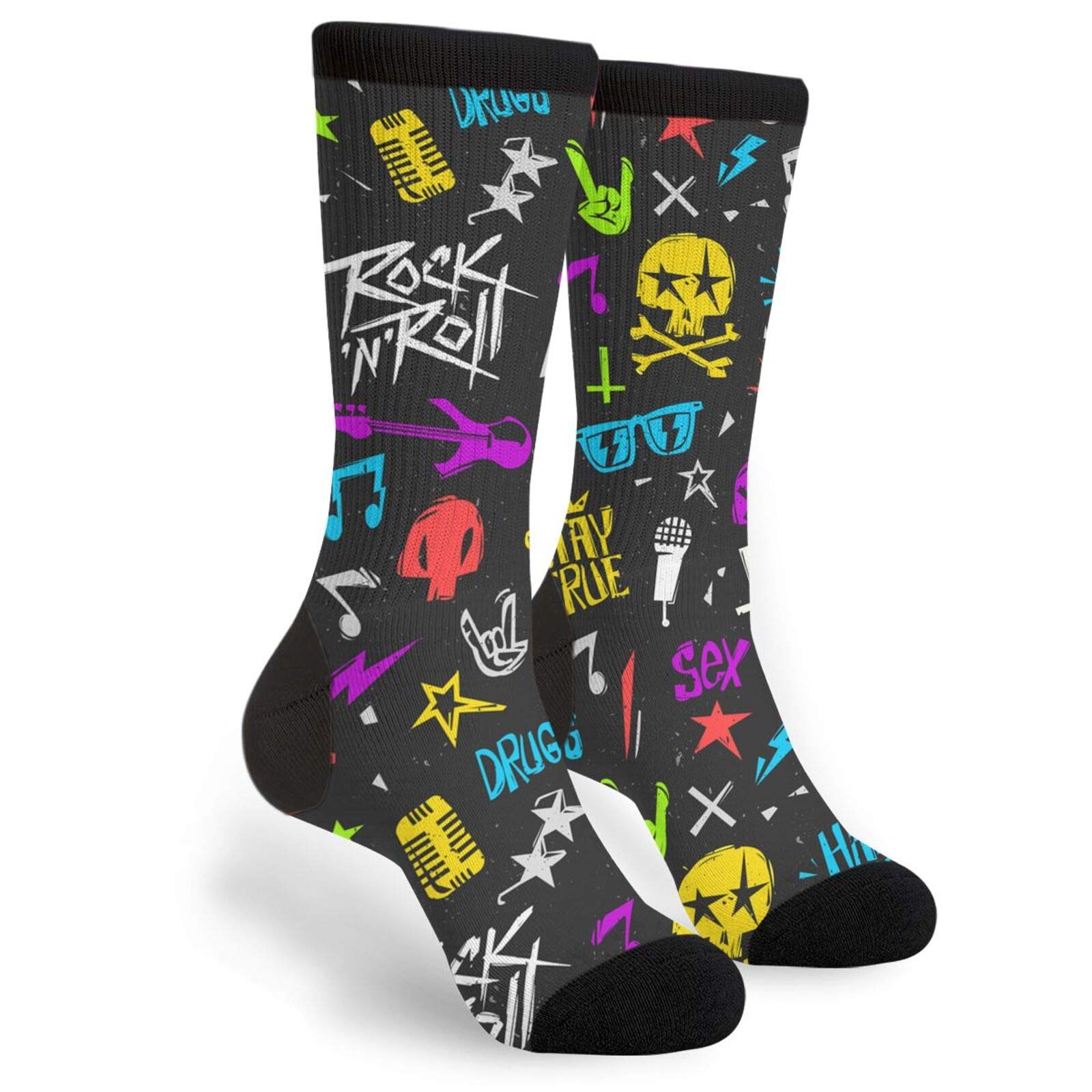 Unisex Novelty Crew Socks Casual Funny Crazy Dress Socks