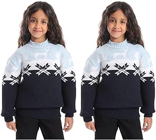 CAESAR Girls Girls Wool Pullover With Mutlicolour Design Pullover