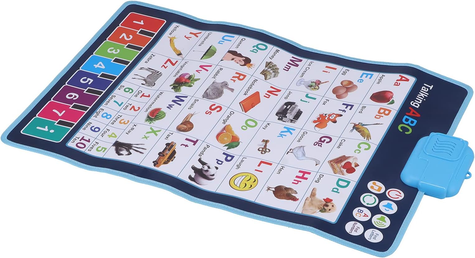 Interactive Alphabet Poster, Electronic Alphabet Wall Chart Hanging on Alphabet Words Learning for Game Room