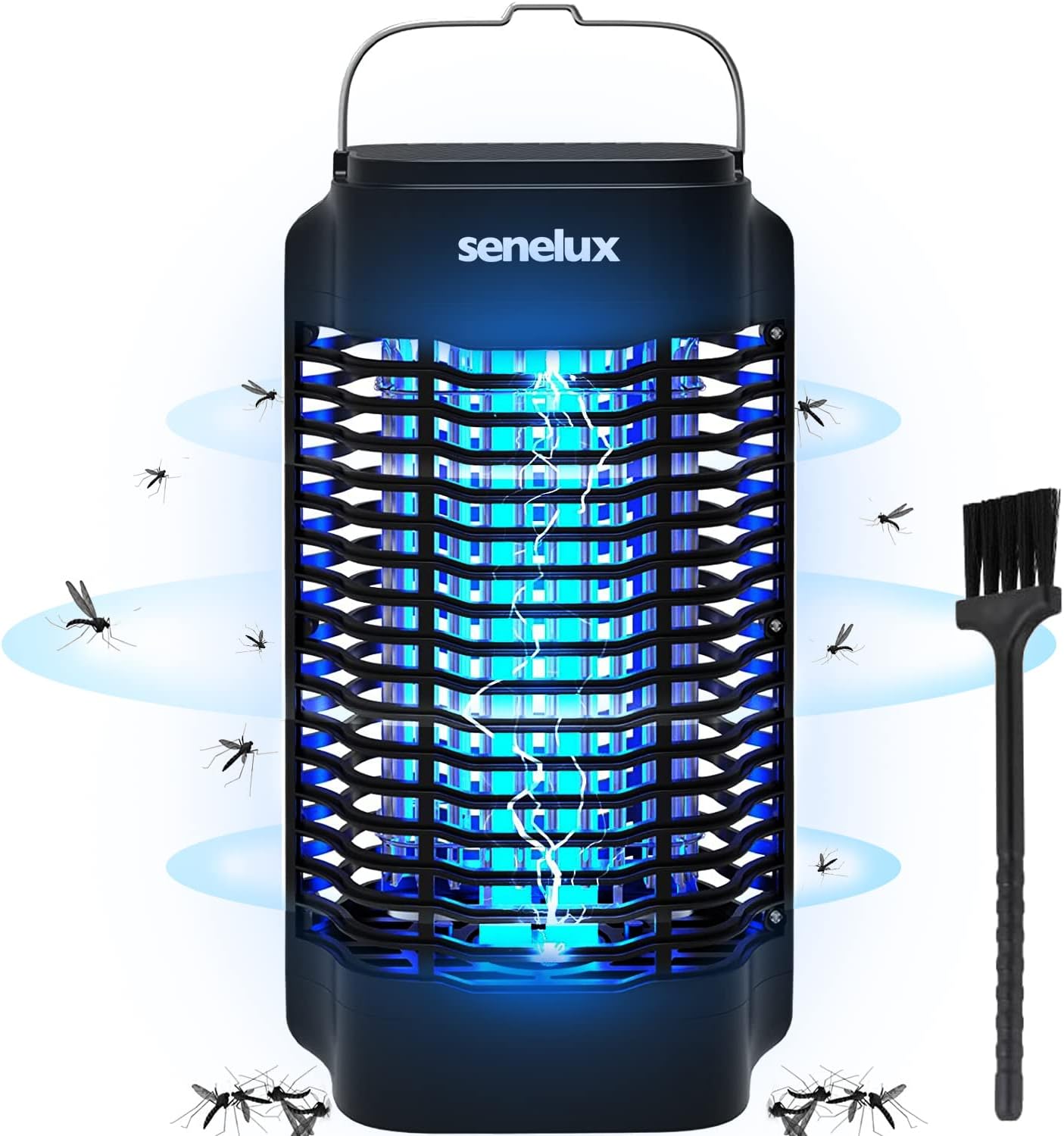 Senelux Bug Zapper, Electric Mosquito Zapper for Indoor and Outdoor 18W, 4200V Insect Fly Pest Trap, Mosquito Killer for Flying Insect Control Lamp, Silent and Safe