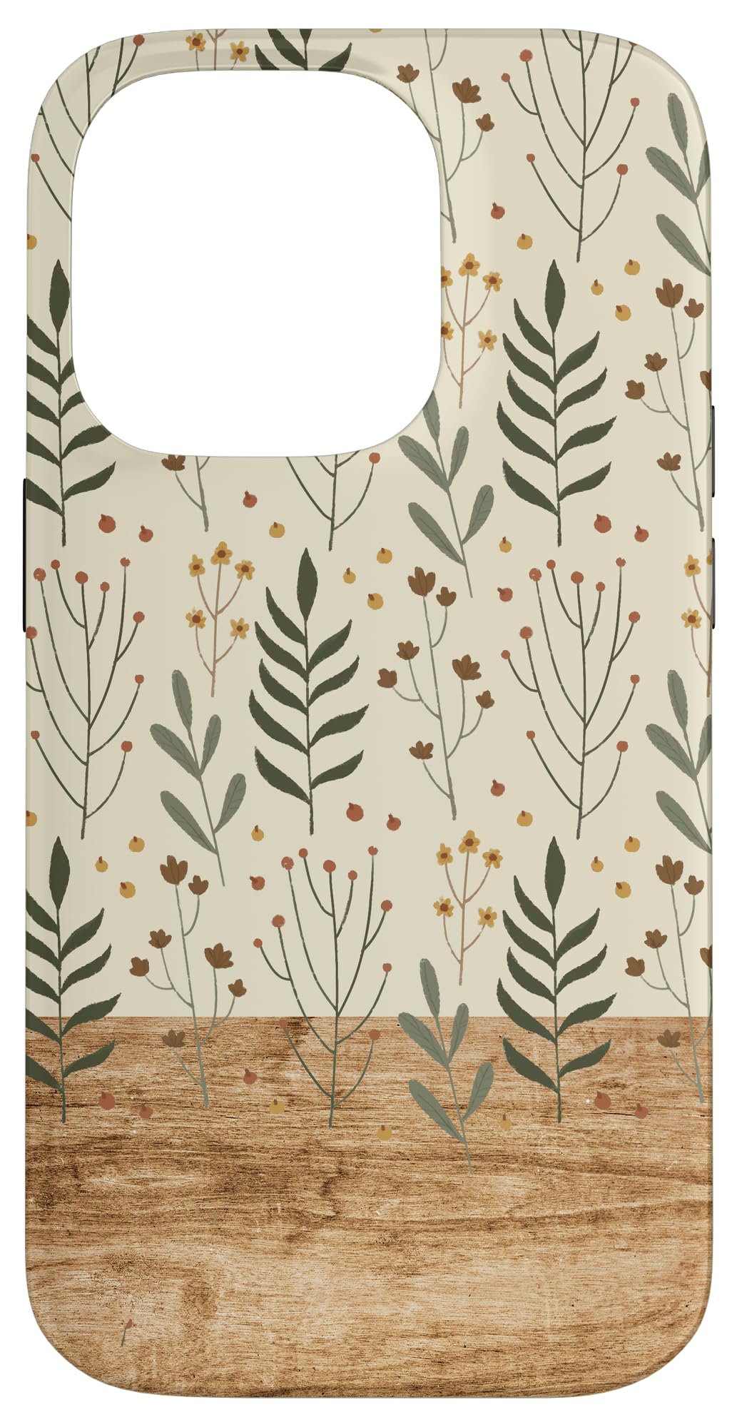 iPhone 14 Pro Boho Botanical Floral Pattern Flower Power Wildflowers Gift Case