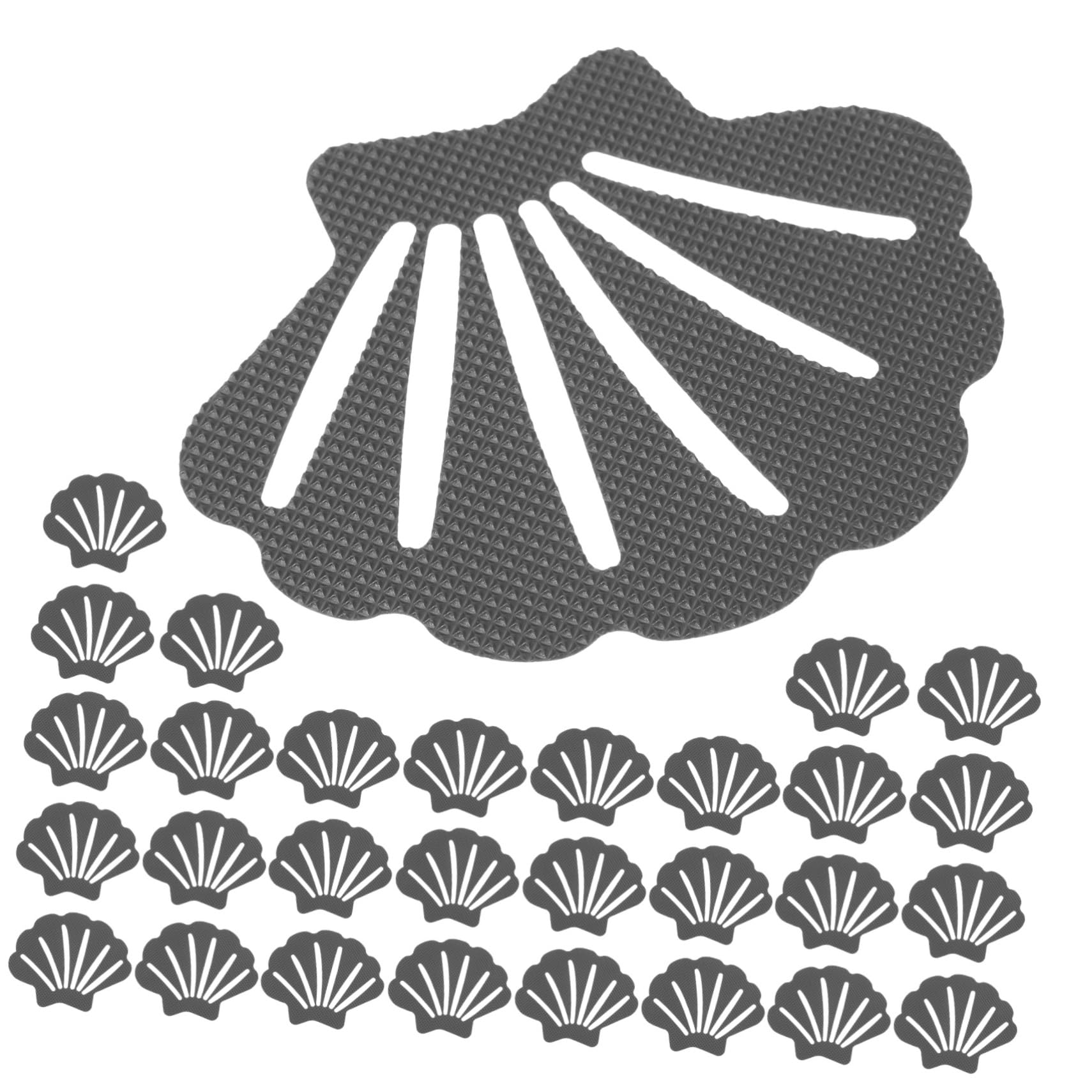 Anneome 90piezas Calcomanías Antideslizantes Forma De Concha Diseño Adorable Material De Caucho para Bañeras y Escaleras Previene Resbalones y Caídas
