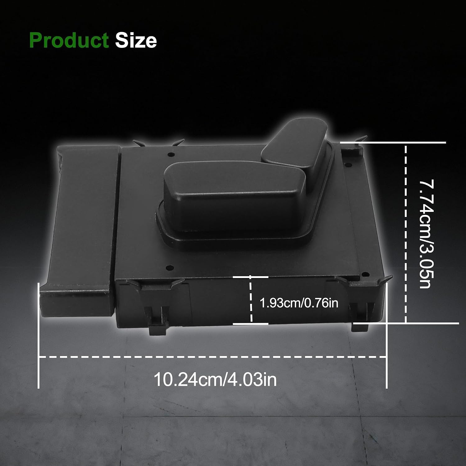 Power Seat Switch/Front Left Driver Side Adjustment Switch Control Fit for 2014-2019 Jeep Cherokee 2005-2019 Chrysler 300 2009-2010 Dodge Ram 1500 10 Pins Replace # 56049433AD 56049433AE