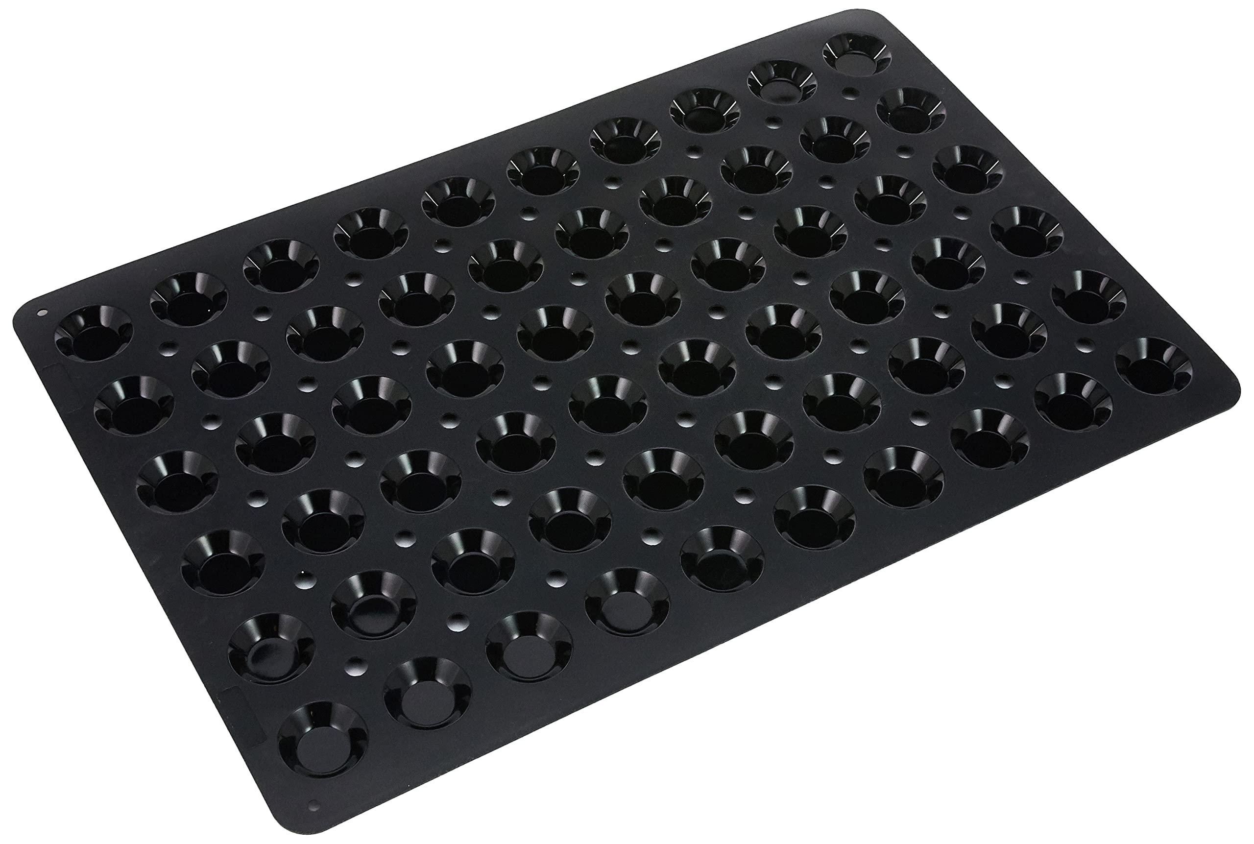 Moule de 60 minitartelett Lurch 67107 FlexiForm pour éviter la casse au démoulage plaque 60x40