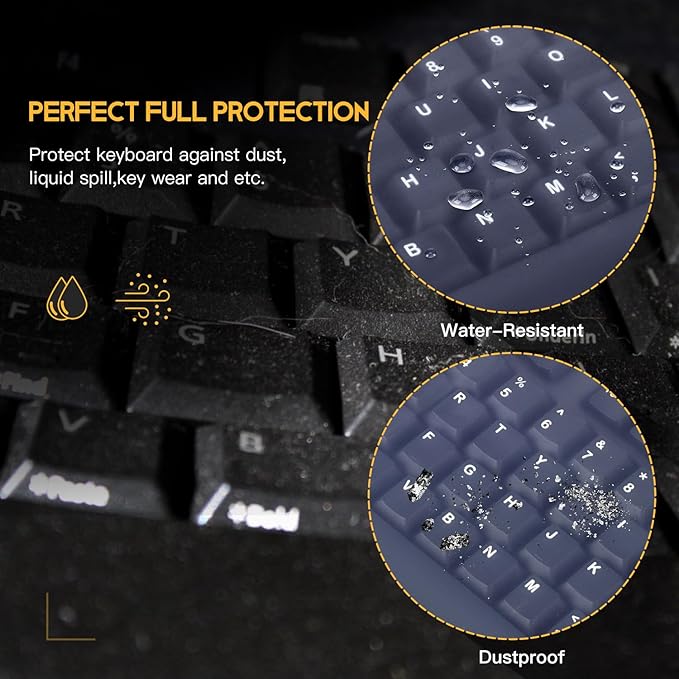 Protector de Teclado de Silicona Transparente Universal para PC miniatura 4