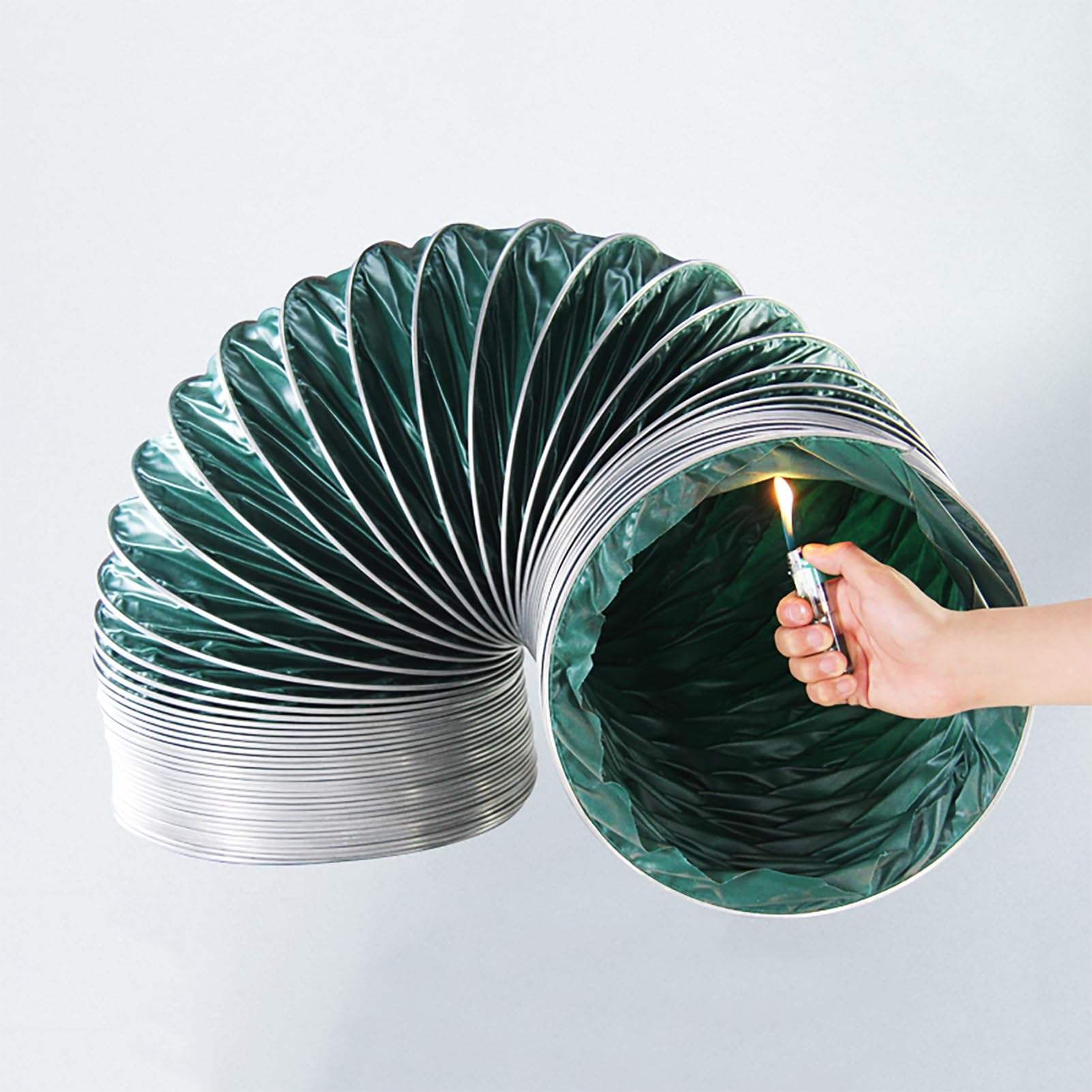 Manguera ignífuga de alta resistencia, conducto de aire flexible para escape y ventilación, conducto de transferencia de refrigeración de frenos, 5 m de longitud