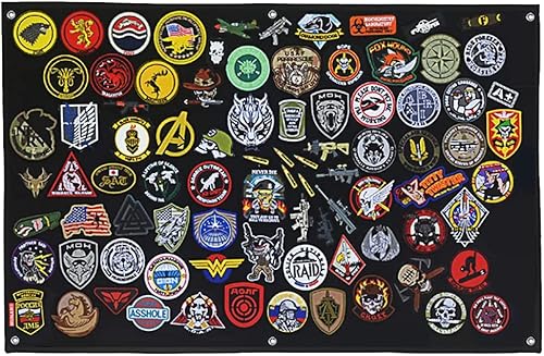 Parche táctico para exhibición de moral, para militares, combate, moral, gancho de tela y colección de almacenamiento, varios brazaletes de 43 x 28