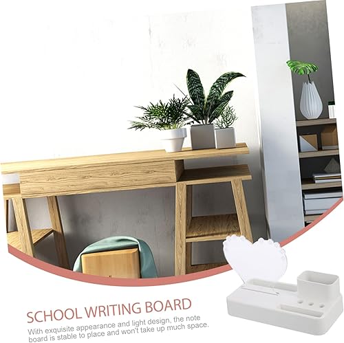 Miniatura 4 de COHEALI 2pcs Memo Erase Cup Pencil Classroom Transparent Message Shape Stand School with Acrylic Desktop Heart Supplies Whiteboard for Note Gifts