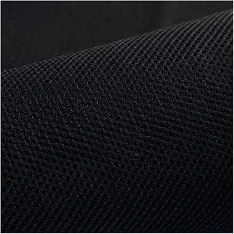 Stretch Mesh Fabric 3D Mesh Fabric for Clothing Bed Linings Shoes Sewing Plain Elastic Three-Layer Interlayer Cloth Thickend BreathableBlack