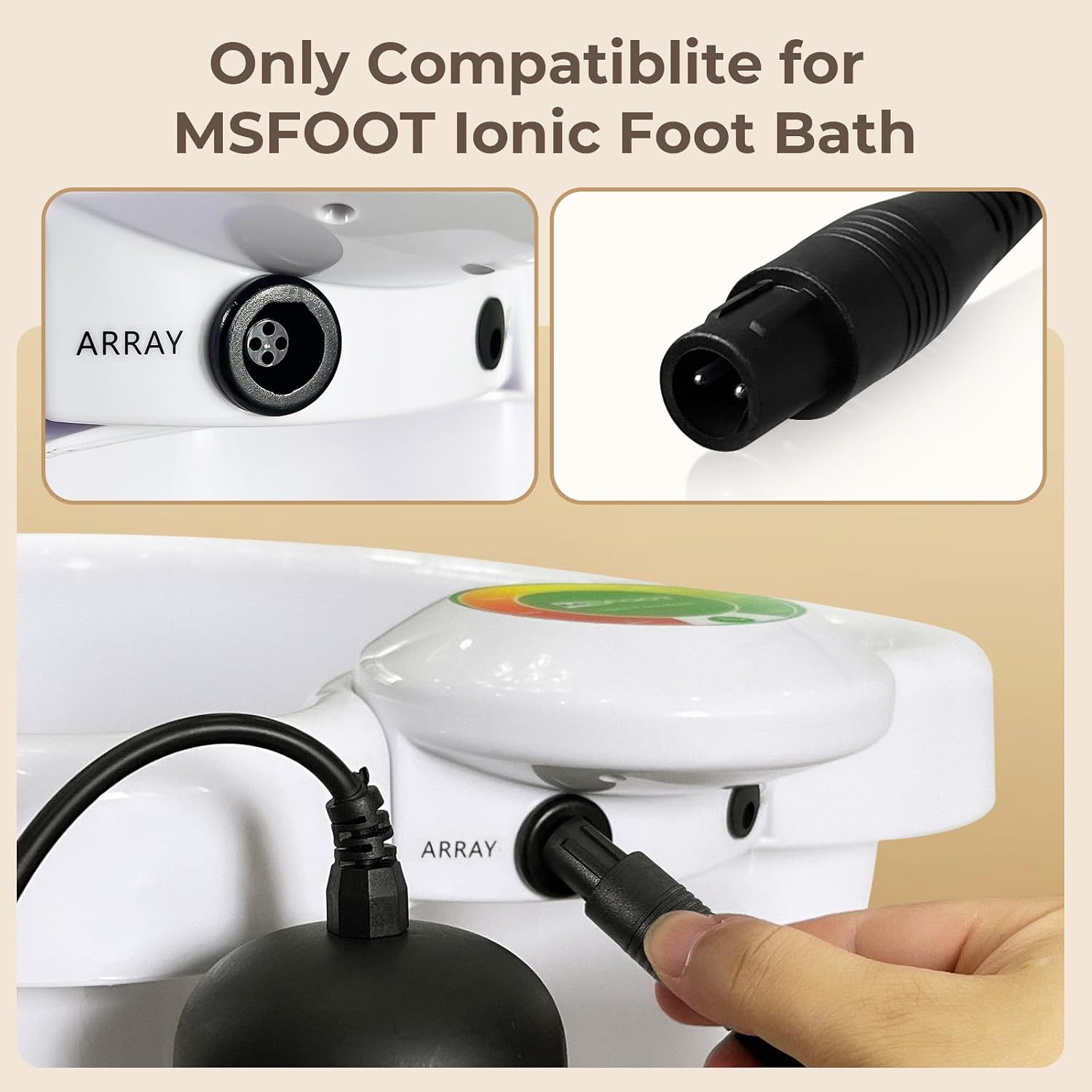 2 Pack Foot Detox Arrays, Super Replacement Ion Arrays for Ionic Foot Bath Detox Machine, Portable Arrays for Ionic Detox Foot Bath SPA Cleanse Machine