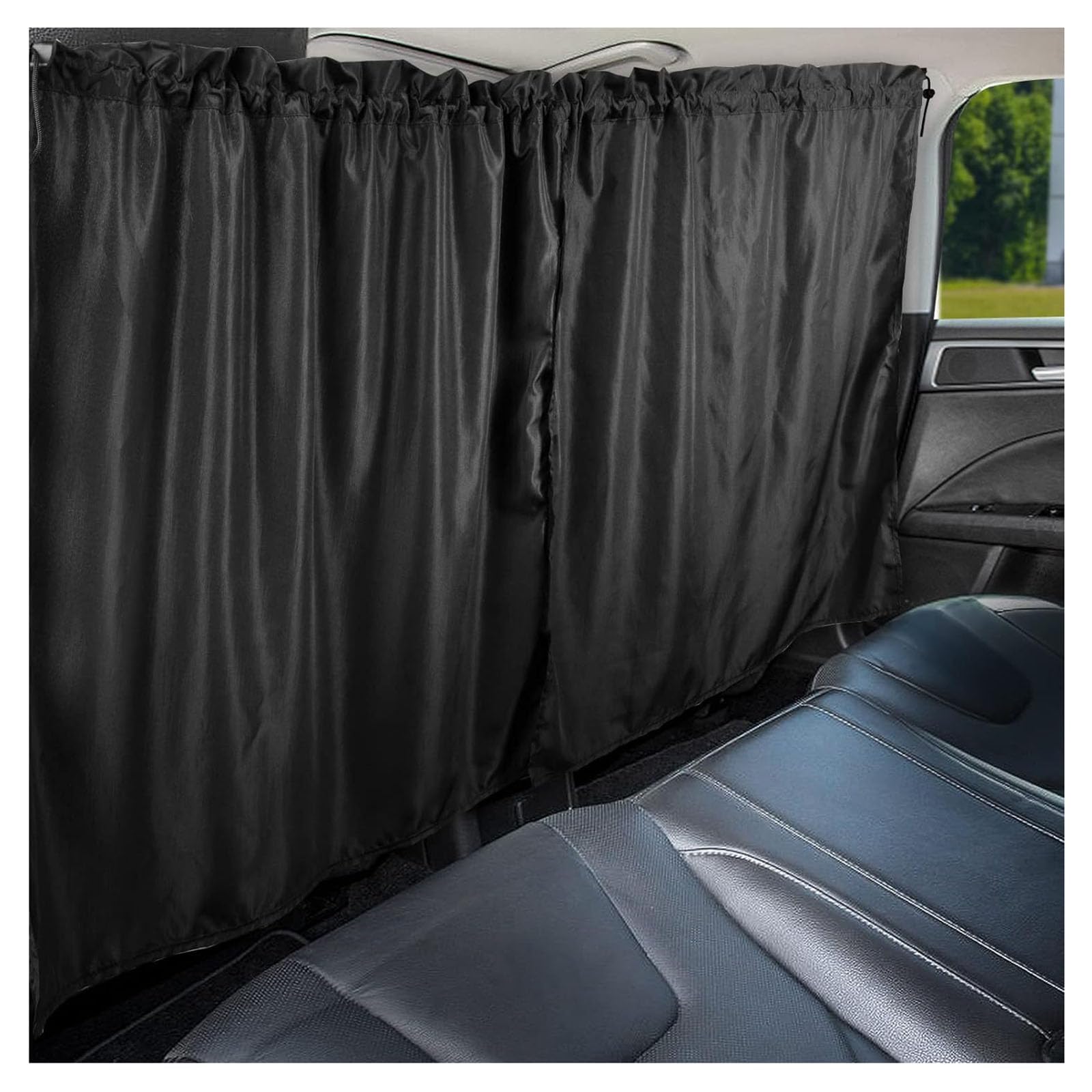 Wacdxst B 180*90Cm Car Divider Privacy Window Curtains, For Opel Vauxhall Grandland X 2018-2023 2024 Seat Partition Curtain Layer Blackout Curtains Front And Rear Removable,B 180 * 90Cm