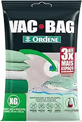 Ordene - Saco Plástico à Vácuo para Armazenamento, Tamanho Extra Grande, Cor Transparente, Linha Vac Bag