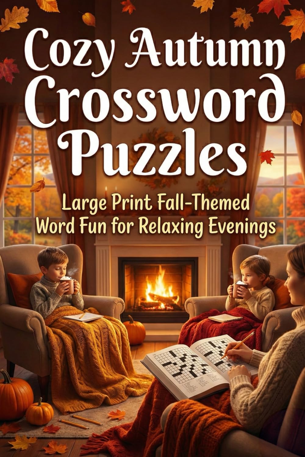 Cozy Autumn Crossword Puzzles: Large Print Fall-Themed Word Fun for Relaxing Evenings