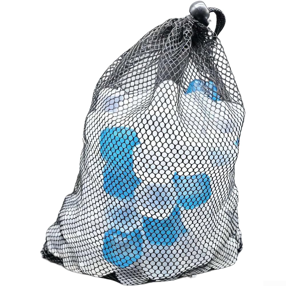 200pcs Glaçons Réutilisables en Plastique Cubes de Refroidissement Dilution pour Whiskey et Fêtes Filet 24x24cm