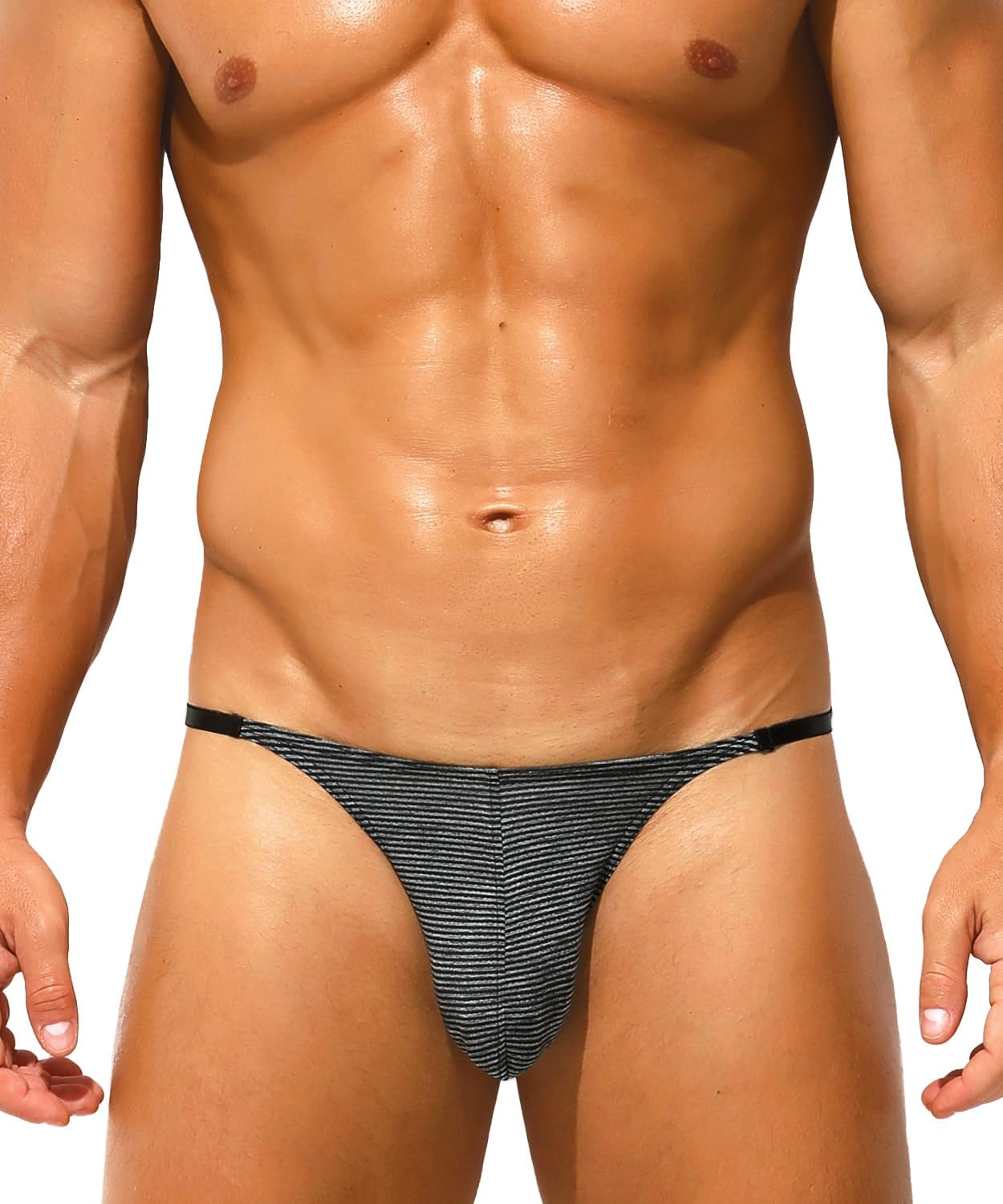 Men's See Through Bikini Low Rise Sexy Briefs Mesh Breathable Bulge Pouch Underwear