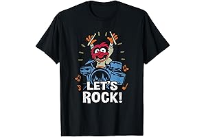 The Muppets Animal Let's Rock Drums Distressed Logo T-Shirt