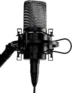 TOPPING CL101 Studio Condenser Microphone - Cardioid Polar Pattern, Ultra-Low Noise, 34mm Gold-Plated Capsule, Professional Recording & Streaming Mic (CL101-Black) - Buy now