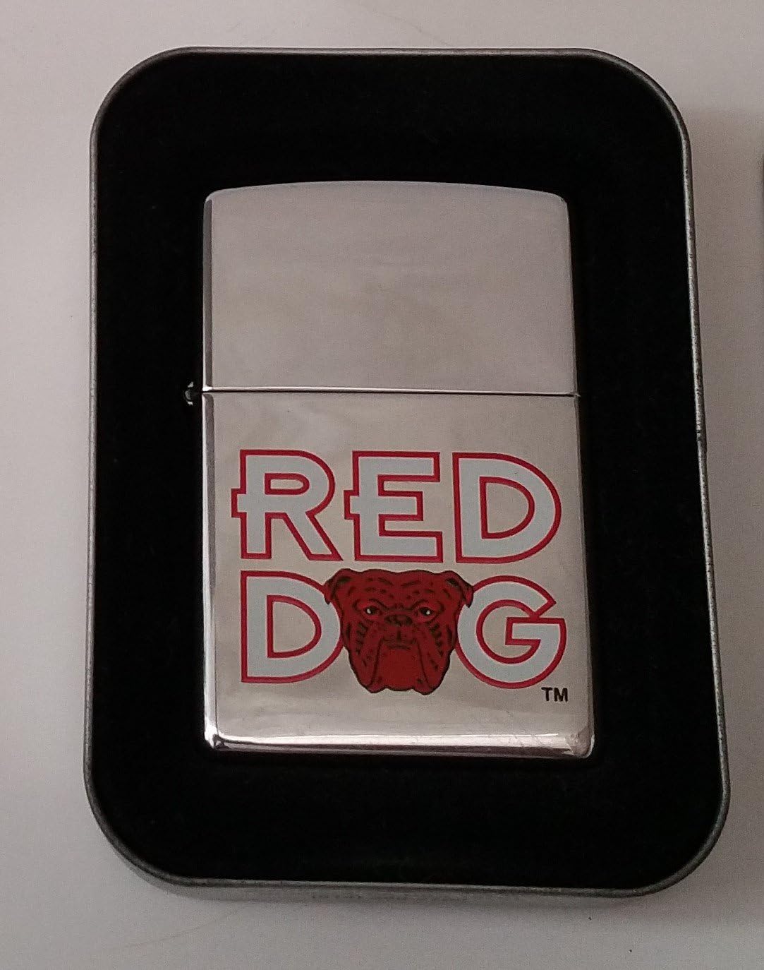 Zippo Lighter Red Dog Beer Plank Road Brewery Miller