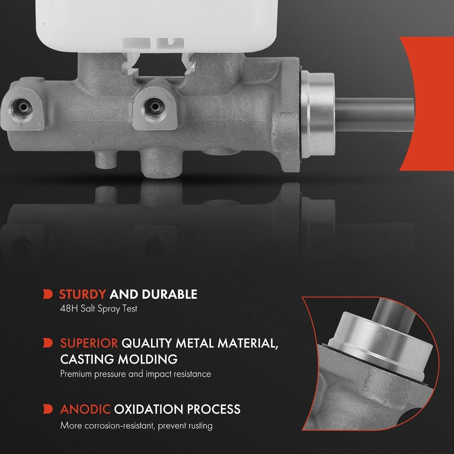 A-Premium Brake Master Cylinder with Reservoir and Cap Compatible with Ford and Mercury Vehicles - For Explorer & Mountaineer 2006-2010, Explorer Sport Trac 2007-2010 - Replaces 6L2Z2140B