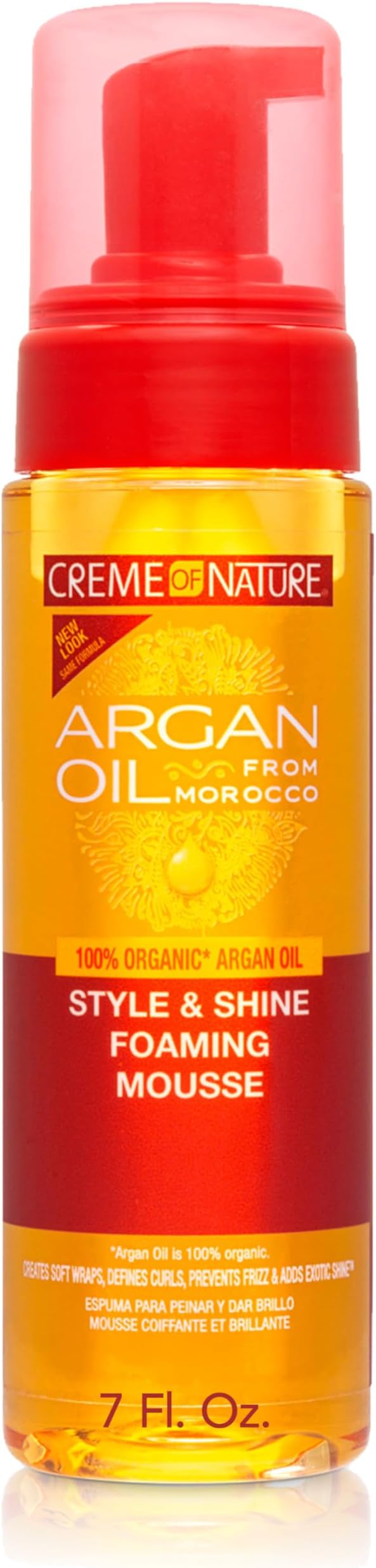 Argan Oil Style and Shine Foaming Mousse, 7 Ounce