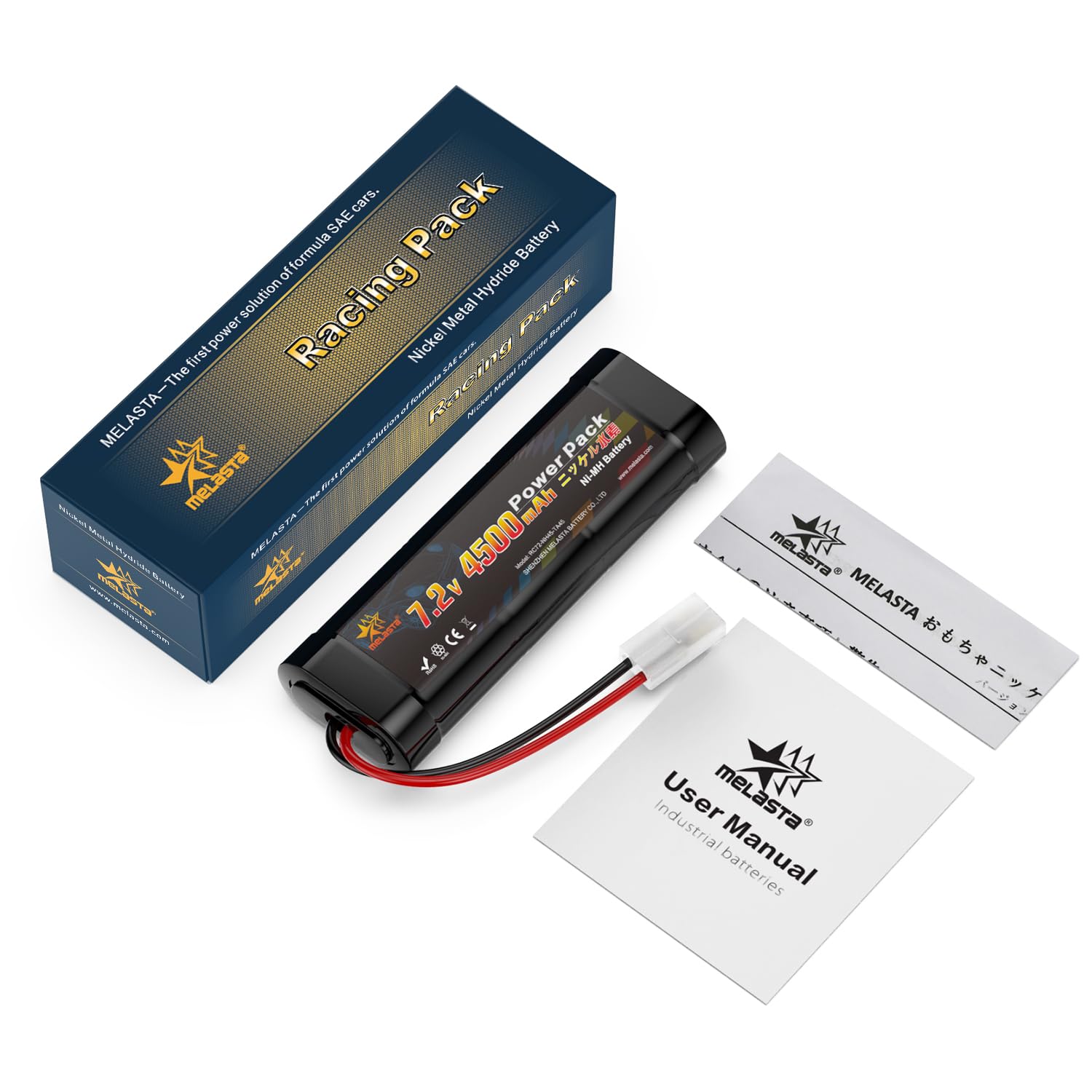 Amazon.co.jp: melasta 7.2V ニッケル水素 バッテリー 4500mAh