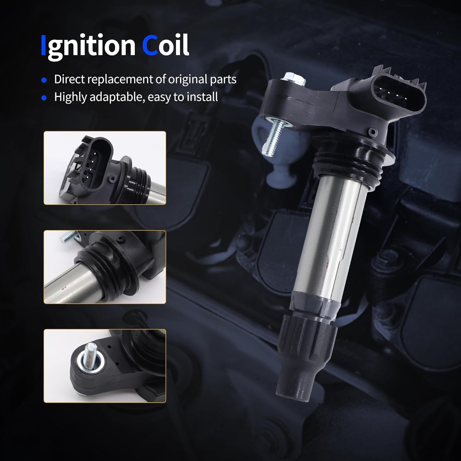 UF569 Ignition Coil Packs Compatible with Buick Enclave, LaCrosse, Cadillac ATS, CT4, CTS, SRX, STS, XTS, Chevrolet Camaro, Caprice, Captiva Sport, Colorado, Equinox, Impala, Impala Limited
