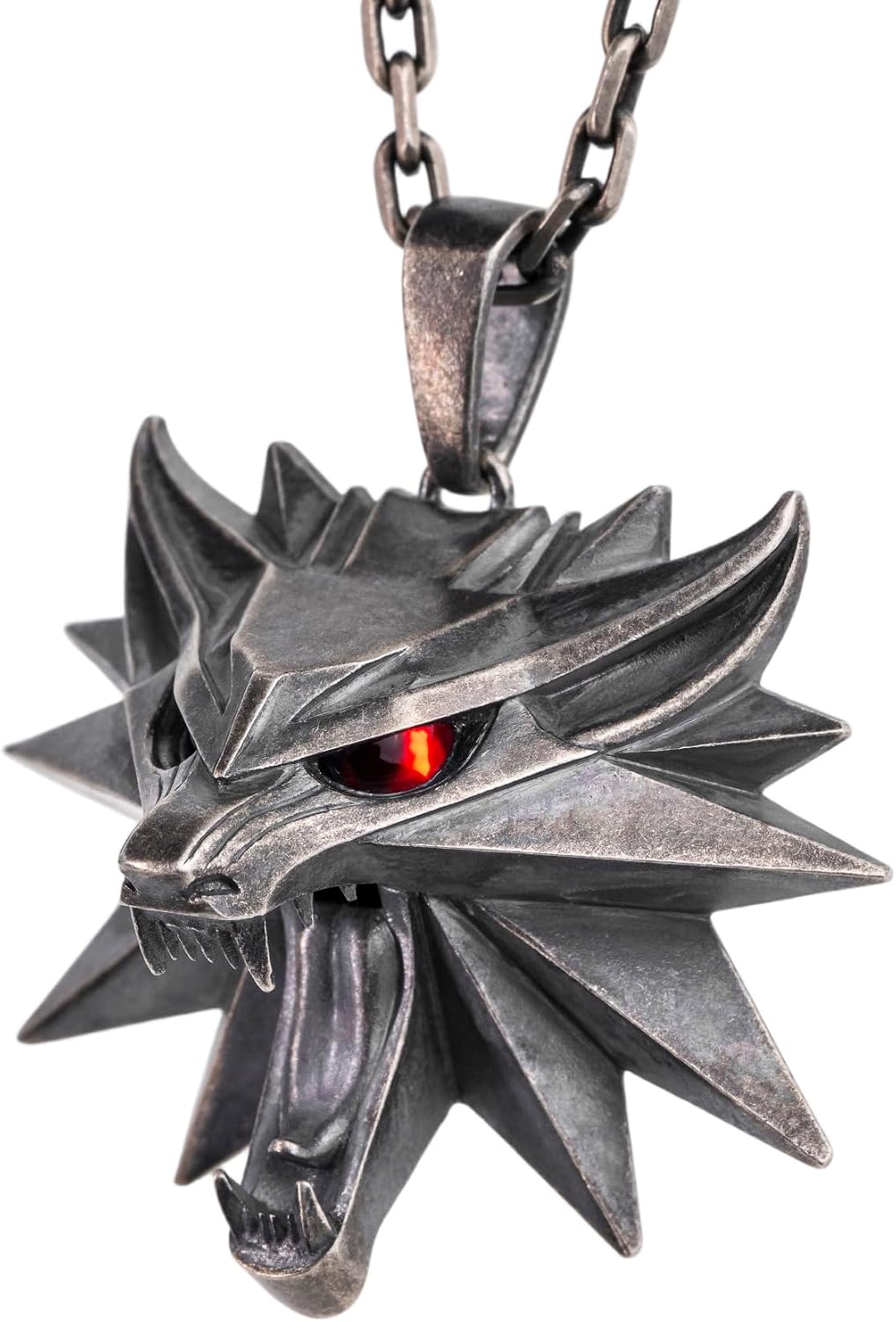 Starforged The Witcher 3: Wild Hunt The Witcher Wolf School Medallion Silver Pendant Game Merchandise Officially Authorized